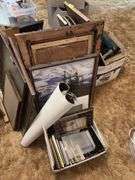 LARGE quantity of picture frames, all sizes and styles