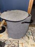Two WayIdeal zippered baskets, Sterling Industries drafting art and Mutuw desk lamp
