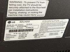 LG 32” flatscreen TV model 32LH20 with Roku