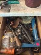 Hand tools, loppers, decor, drill bits, cat litter, planters, etc