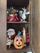 Cupboards of holiday decor