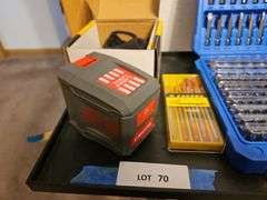 Kobalt Screwdriver Set (New), Drill Bits, Laser Level, Small Table Stand 16 x 11 x 22h