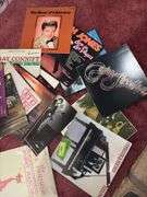 Vinyls include Barry Manilow, Tom Jones, Liberace, etc