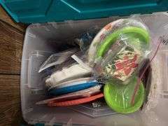 All kinds of disposables-plates, napkins, cups, etc