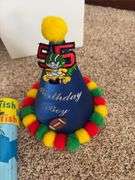 Two kaleidoscopes and BOY and GIRL birthday hats