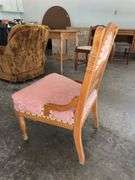 Ornate antique straight chair