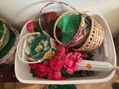 Easter decor and funeral flowers