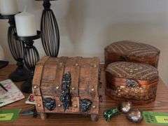 Knick knacks, pottery, candle holders, birds etc...