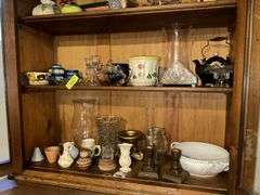 Variety of glass, pottery etc...
