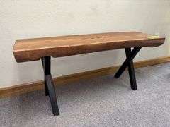 12D x 42L x 19H log style bench