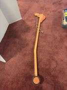 3 school slates and stick horse