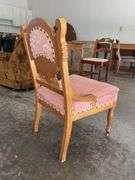 Ornate antique straight chair