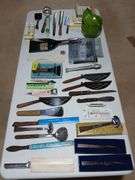 Group lot of Solon and Lisbon advertising give aways-B&G Feed, FJ Krob, Solon State Bank, Dick's Iowa Service, Solon Feed mill etc....