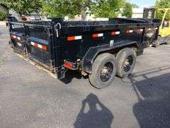 2020 H&H 6 x 16 dump trailer, 14000#, roll tarp, loading ramps. WIRE TRANSFER REQUIRED