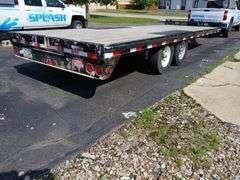 2018 PJ Trailers 8 x 22 deck over trailer 14000#, pintle and ball hitches, one ramp w/ trailer WIRE TRANSFER REQUIRED