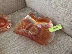 3 pcs of carnival glass