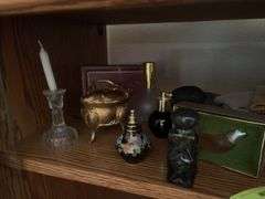 Metal ring box, perfume atomizer, handiwork, etc...