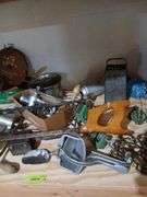 Kitchen tools and gadgets, blue swirl ladle etc...