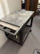 Uline rolling poly cart 24x44x33H