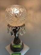 19” tall lamp with Cupid and glass prisms