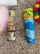 Two kaleidoscopes and BOY and GIRL birthday hats