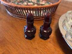 Cape Cod S&P shakers, serving basket, divided relish tray