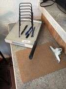 Paper cutter, letter file folder holder