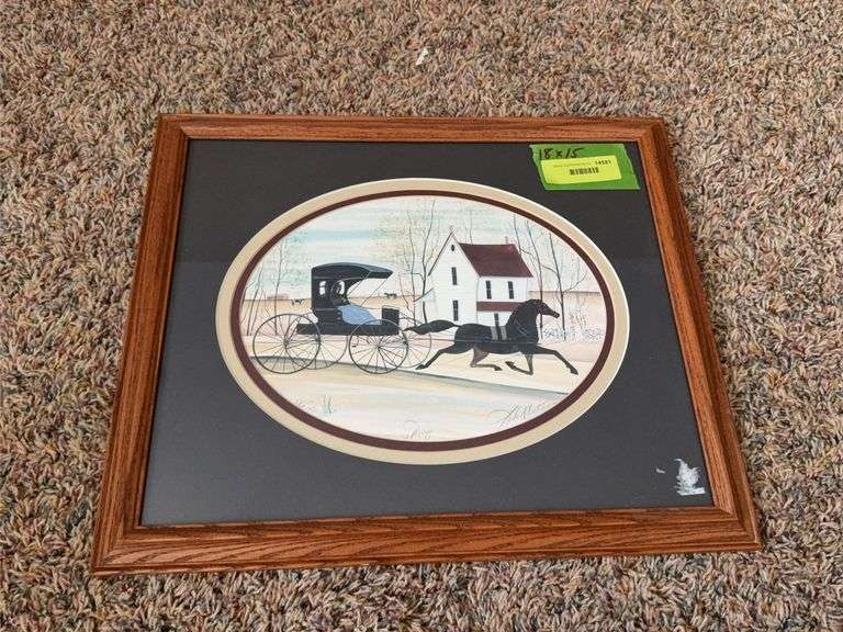 P Buckley Moss Print "Spring" S/N, F&M 18 X 15 image