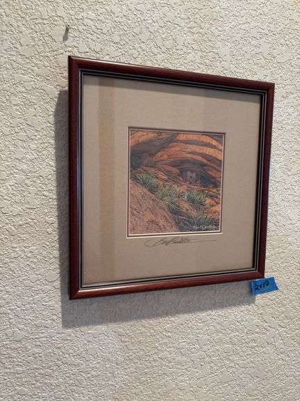 Bev Doolittle framed piece 12x12 image