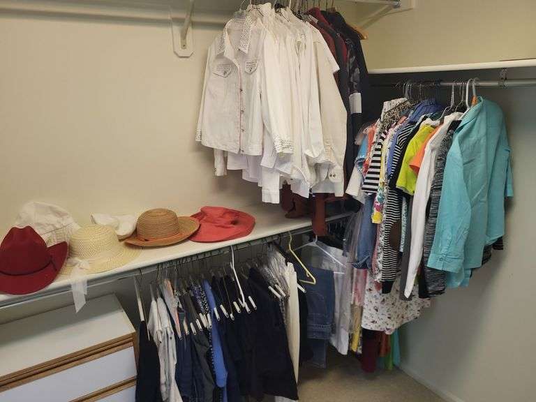 Sun hats, Red Cowboy Hat, coats(M), pants(s), shirts(s)-Bring bag to pack image