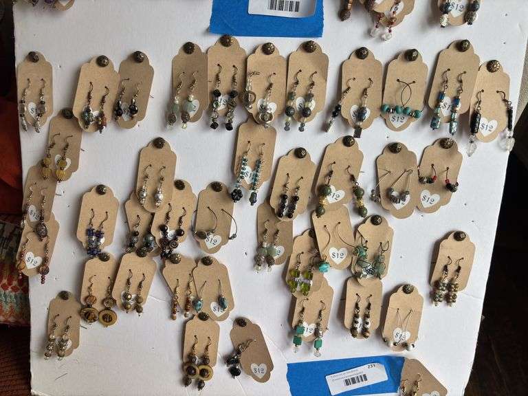 40 +/- earrings - handmade image
