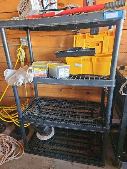 Plastic Shelving Unit ONLY, No Contents, 36 x 18 x 55h image