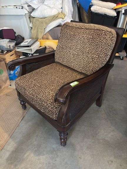 Like new cane arm side chair image