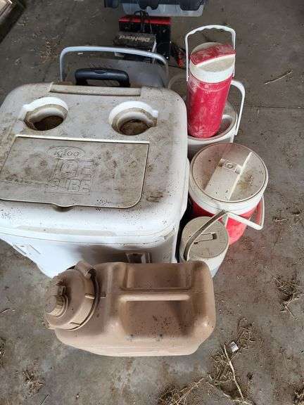Coolers and water jugs image