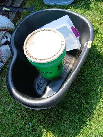 Small pond liner and bucket image
