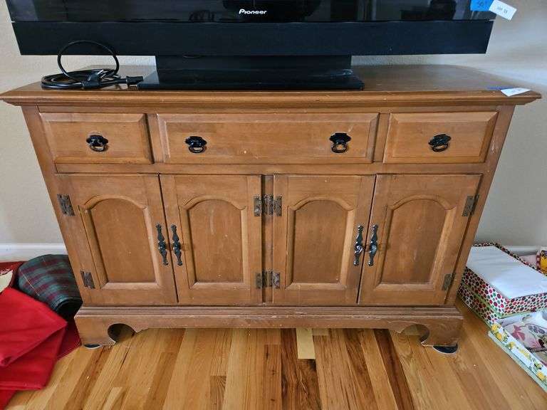 Maple Bowling Pin Quality Cabinet, 50 x 19 x 33h image