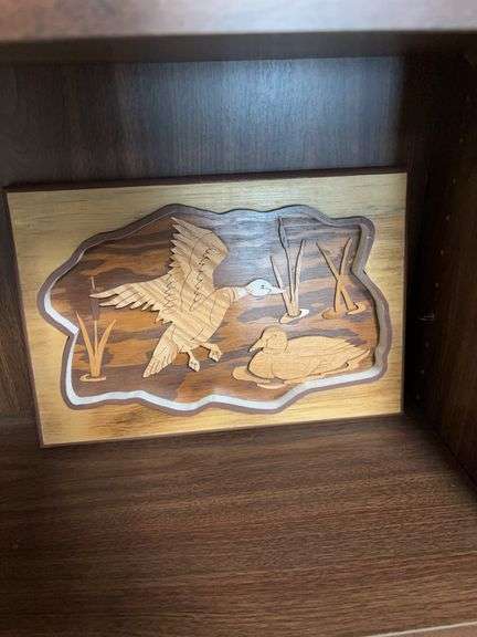 Laser wood Ducks plaque by Max and Shirley Sorick image