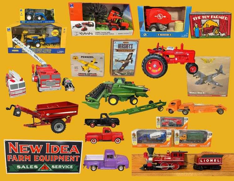 Tractors, Trucks, & Trains, OH MY! Toy Auction in Solon 25-0908.OL