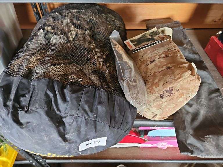 5 Piece Youth ghillie Suit, ghillie Suit in North Face Bag, Surplus Stakes, Waiters image