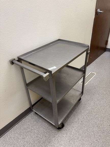 Stainless serving roller cart image
