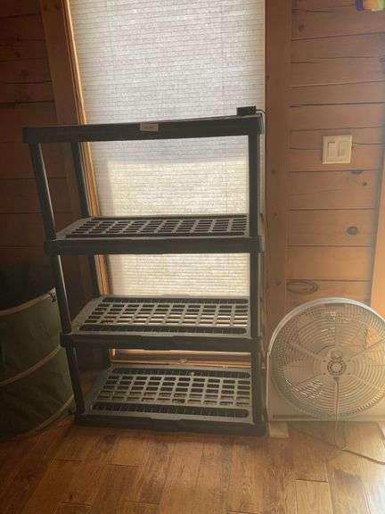 Plastic shelf, fan image