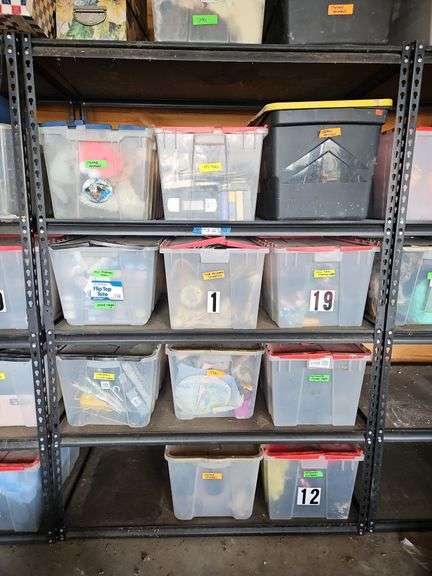 Metal Black Shelving Unit, NO Contents, 48 x 24 x 72h image
