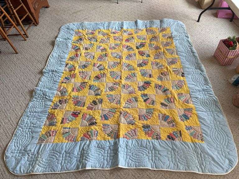 80x96 fan pattern comforter image