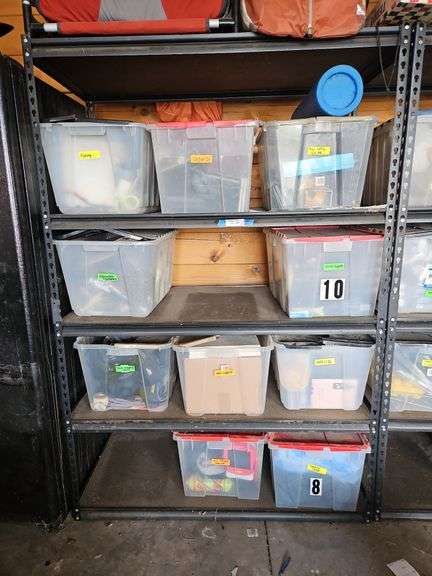 Metal Black Shelving Unit, NO Contents, 48 x 24 x 72h image
