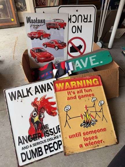 Reproduction metal signs image