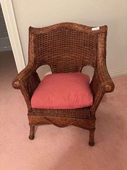 Wicker side chair image