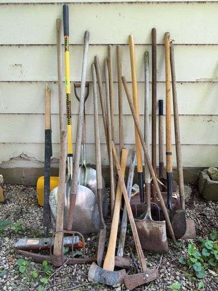 Long handled yard tools as shown image