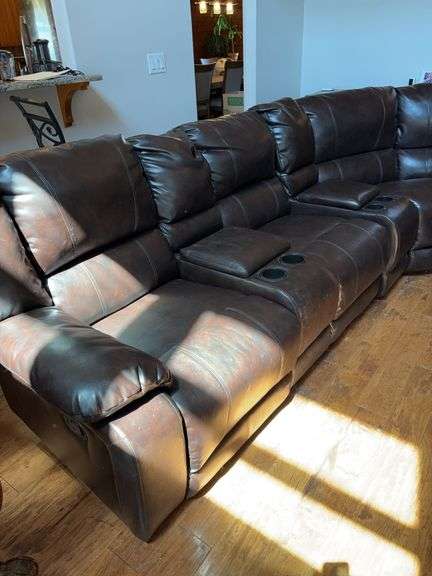 Sectional with Lounger end, some scratches from pets image