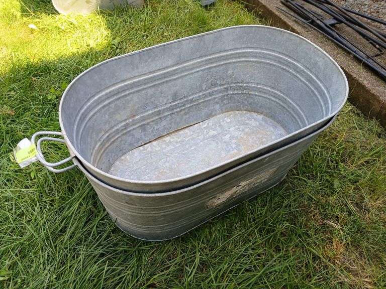 2 oval washtubs image
