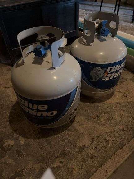 Two propane bottles-full image